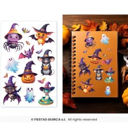 DECORATION HALLOWEEN PLANCHE AUTOCOLLANTS 
