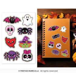 DECORATION HALLOWEEN PLANCHE AUTOCOLLANTS 