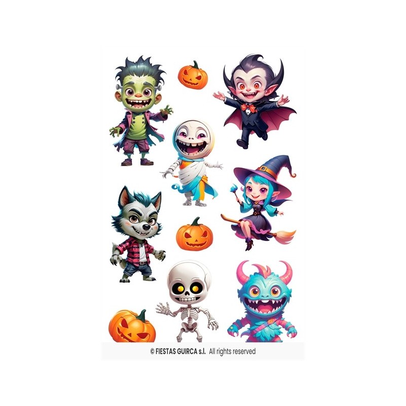 DECORATION HALLOWEEN PLANCHE AUTOCOLLANTS  DECORATION HALLOWEEN PLANCHE AUTOCOLLANTS