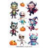 DECORATION HALLOWEEN PLANCHE AUTOCOLLANTS  DECORATION HALLOWEEN PLANCHE AUTOCOLLANTS