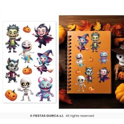 DECORATION HALLOWEEN PLANCHE AUTOCOLLANTS 