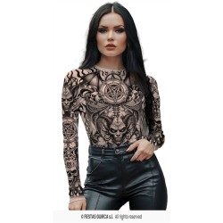 T-SHIRT OU MAILLOT EFFETS TATOUAGES ADULTE TAILLE 38-40