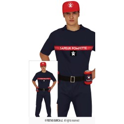 DEGUISEMENT SAPEUR POMPETTE TAILLE UNIQUE