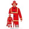 DEGUISEMENT POMPIER ROUGE TAILLE XXL OU 56-58