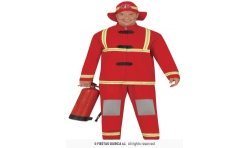 DEGUISEMENT POMPIER ROUGE TAILLE XXL OU 56-58