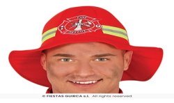 DEGUISEMENT POMPIER ROUGE TAILLE L OU 52-54