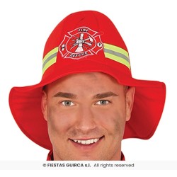 DEGUISEMENT POMPIER ROUGE TAILLE L OU 52-54