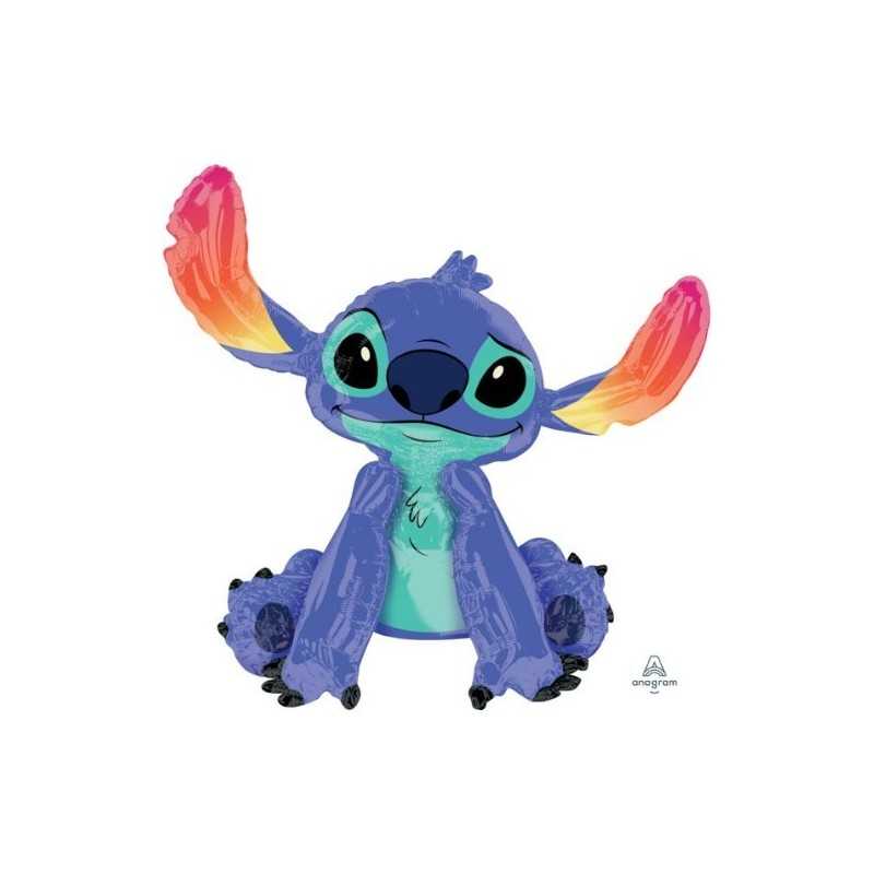 BALLON METALLIQUE STITCH PERSONNAGE AIRWALKER 86 X 96 CM