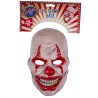 MASQUE DE CLOWN HORREUR HALLOWEEN AVEC BOUCHE ARTICULEE EN PLASTIQUE RIGIDE