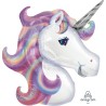 BALLON METALLIQUE TETE DE LICORNE PASTEL VIOLET 83 X 73 CM BALLON METALLIQUE TETE DE LICORNE PASTEL VIOLET 83 X 73 CM