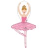 BALLON METALLIQUE DANSEUSE CLASSIQUE BALLERINE BLANCHE 63 X 109 CM BALLON METALLIQUE DANSEUSE CLASSIQUE BALLERINE BLANCHE 63 X 109 CM