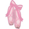BALLON METALLIQUE CHAUSSONS DE DANSE CLASSIQUE BALLERINE ROSE 60 X 101 CM BALLON METALLIQUE CHAUSSONS DE DANSE CLASSIQUE BALLERINE ROSE 60 X 101 CM