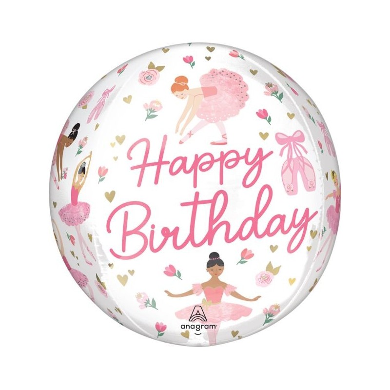 BALLON METALLIQUE ORBZ DANSE CLASSIQUE BALLERINES ROSES 38 X 40 CM BALLON METALLIQUE ORBZ DANSE CLASSIQUE BALLERINES ROSES 38 X 40 CM