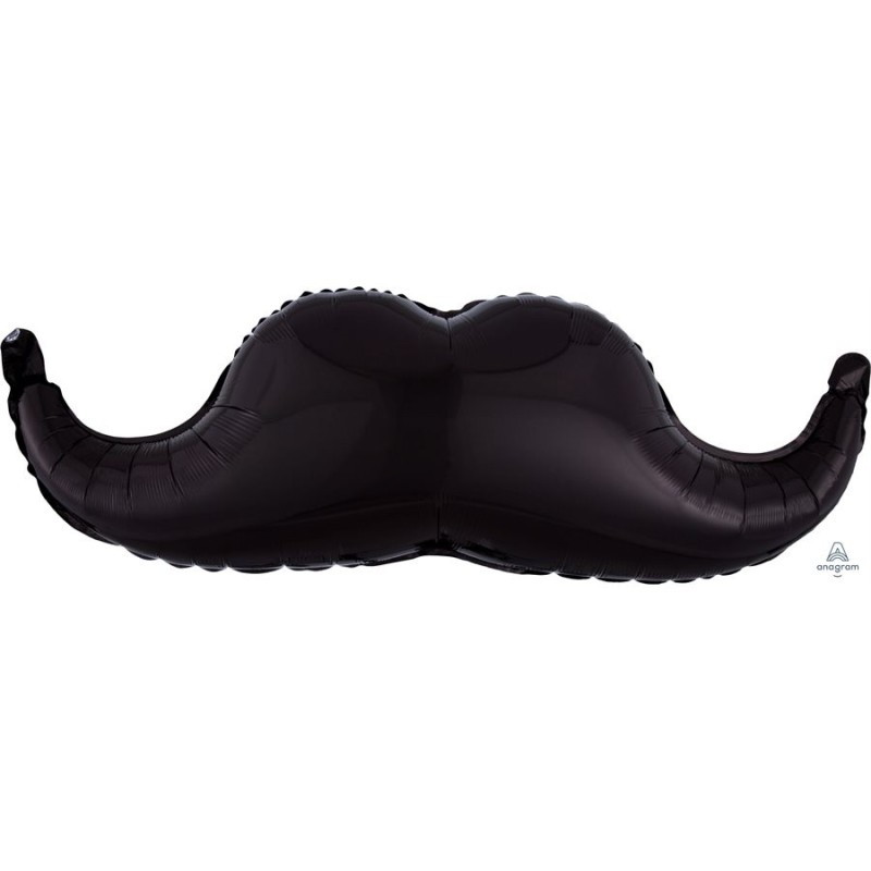 BALLON METALLIQUE MOUSTACHE NOIR MOVEMBER 88 X 30 CM BALLON METALLIQUE MOUSTACHE NOIR MOVEMBER 88 X 30 CM
