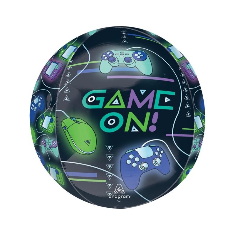 BALLON METALLIQUE ORBZ JEU VIDEO GAME ON 38 X 40 CM  BALLON METALLIQUE ORBZ JEU VIDEO GAME ON 38 X 40 CM