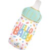 BALLON METALLIQUE BIBERON HELLO BABY PASTEL MULTICOLORE BABY SHOWER 43 X 71 CM