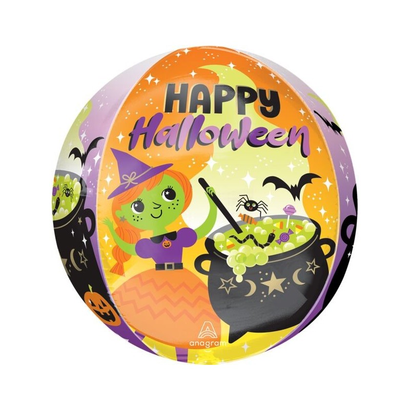 BALLON METALLIQUE ORBZ SORCIERE AVEC CHAUDRON COLORE HALLOWEEN 40 X 38 CM BALLON METALLIQUE ORBZ SORCIERE AVEC CHAUDRON COLORE HALLOWEEN 40 X 38 CM