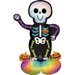 BALLON METALLIQUE AIRLOONZ DIA DE LOS MUERTOS  JOUR DES MORTS HALLOWEEN 43 CM