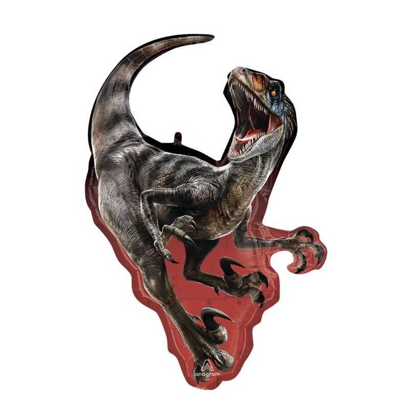 BALLONS METALLIQUE DINAUSAURE JURASSIC WORLD SPINOSAURUS 58 X 83 CM