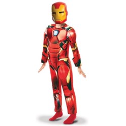 DEGUISEMENT IRON MAN AVEC MUSCLE TAILLE 3-4 ANS 