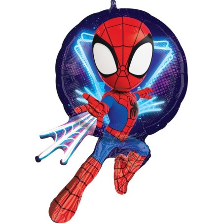 BALLON METALLIQUE PERSONNAGE SPIDEY 48 X 71 CM