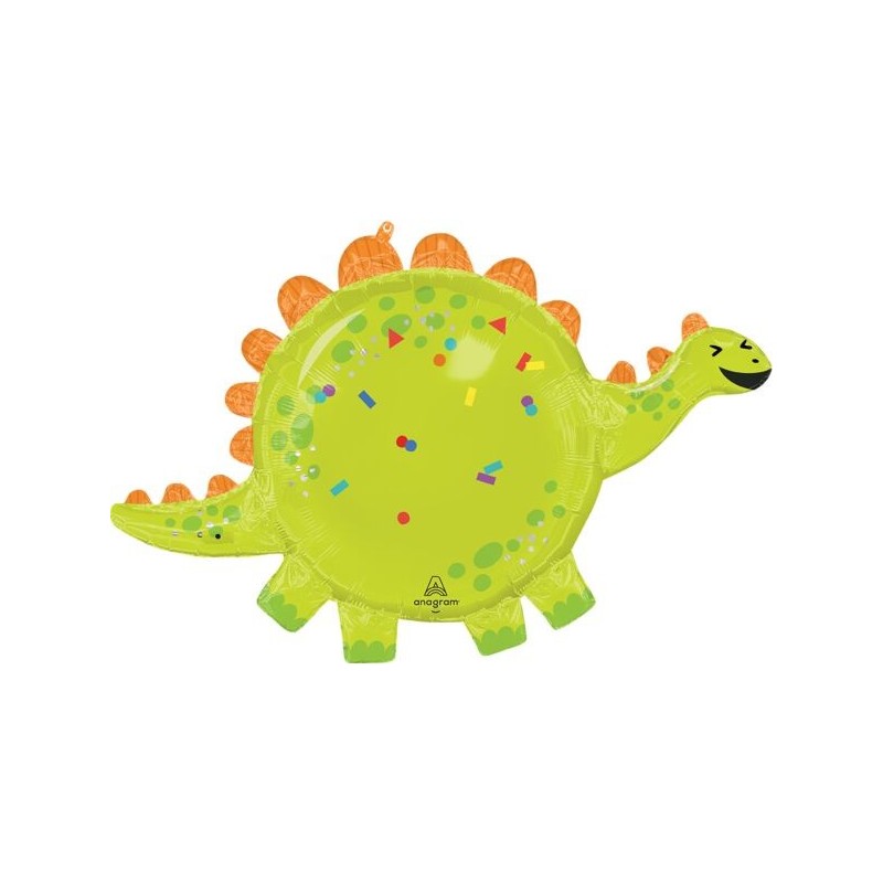 BALLON METALLIQUE DINOSAURE RIGOLO VERT 78 X 53 CM  BALLON METALLIQUE DINOSAURE RIGOLO VERT 78 X 53 CM