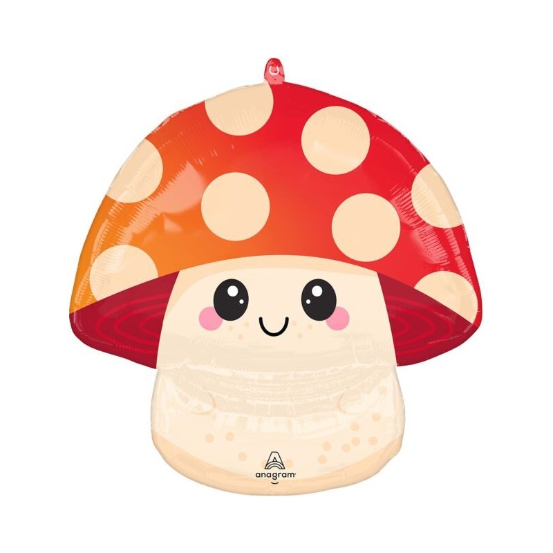 BALLON METALLIQUE LEGUME CHAMPIGNON 55 X 58 CM  BALLON METALLIQUE LEGUME CHAMPIGNON 55 X 58 CM