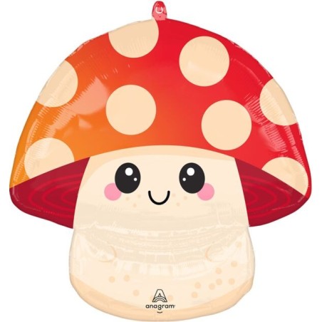BALLON METALLIQUE LEGUME CHAMPIGNON 55 X 58 CM 