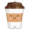 BALLON METALLIQUE BOISSON BOBA COFFEE OU CAFE 38 X 53 CM