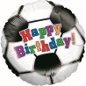 BALLON METALLIQUE BALLON DE FOOT HAPPY BIRTHDAY 46 CM