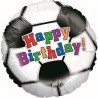 BALLON METALLIQUE BALLON DE FOOT HAPPY BIRTHDAY 46 CM