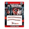 CICATRICE TRANSFERT FX 3D REALISTE FERMETURE ECLAIR CICATRICE TRANSFERT FX 3D REALISTE FERMETURE ECLAIR
