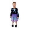 DEGUISEMENT HALLOWEEN SQUELETTE IRISE A FROUFROU NOIR VIOLET FILLE 7-9 ANS