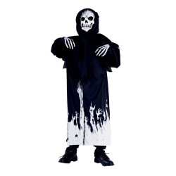 DEGUISEMENT HALLOWEEN ENFANT GARDIEN DES TENEBRES PHOSPHORESCENT ENFANT 10-12