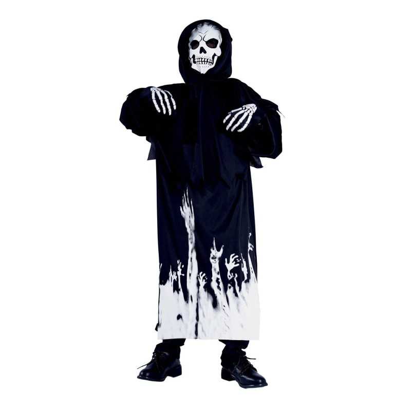 DEGUISEMENT HALLOWEEN ENFANT GARDIEN DES TENEBRES PHOSPHORESCENT ENFANT 7-9 ANS