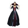 DEGUISEMENT HALLOWEEN DEGUISEMENT VAMPIRESSE ELEGANTE ROUGE ET NOIR TAILLE L-XL