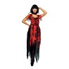 DEGUISEMENT HALLOWEEN DEGUISEMENT VAMPIRESSE DECHIREE  ROUGE ET NOIR TAILLE S-M