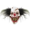 MASQUE HALLOWEEN CLOWN SQUELETTE FELE CHEVEUX NOIR