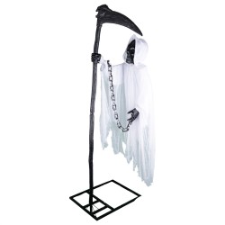 DECORATION HALLOWEEN FAUCHEUSE 180 CM ANIMATRONIC