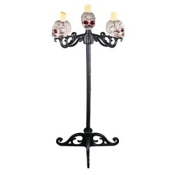 DECORATION HALLOWEEN GRAND CHANDELIER TETE DE MORT 155 CM 3 EN 1