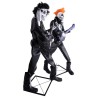 DECORATION HALLOWEEN DUO DE SQUELETTES PUNK ROCK 185 CM ANIMATRONIC