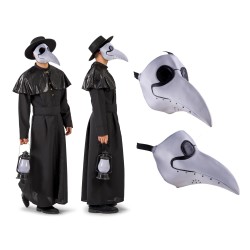 MASQUE DOCTEUR DE LA PESTE BLANC LATEX