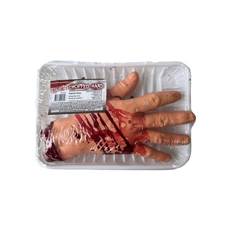 MAIN COUPEE EN SANG EN BARQUETTE