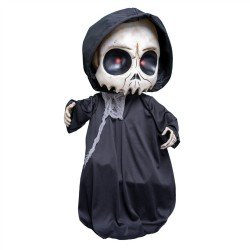 DECORATION HALLOWEEN FAUCHEUSE GRIM RUPERT ANIME 90 CM ANIMATRONIC