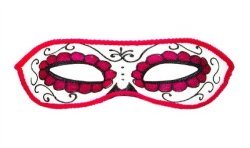 DEMI MASQUE LOUP DIA DE LOS MUERTOS JOUR DES MORTS
