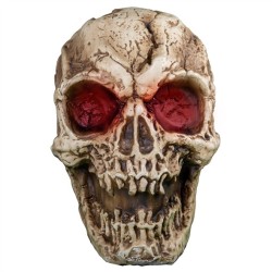 DECORATION HALLOWEEN GRAND CRANE DE SQUELETTE TETE DE MORT 96 CM  ANIMATRONIC