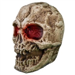 DECORATION HALLOWEEN GRAND CRANE DE SQUELETTE TETE DE MORT 96 CM  ANIMATRONIC