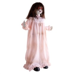 DECORATION HALLOWEEN FILLETTE PEEK A BOO 90 CM ANIMATRONIC
