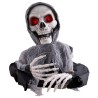 DECORATION HALLOWEEN FAUCHEUSE DE LA MORT TETE DE MORT ANIMATRONIC