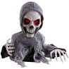 DECORATION HALLOWEEN FAUCHEUSE DE LA MORT TETE DE MORT ANIMATRONIC
